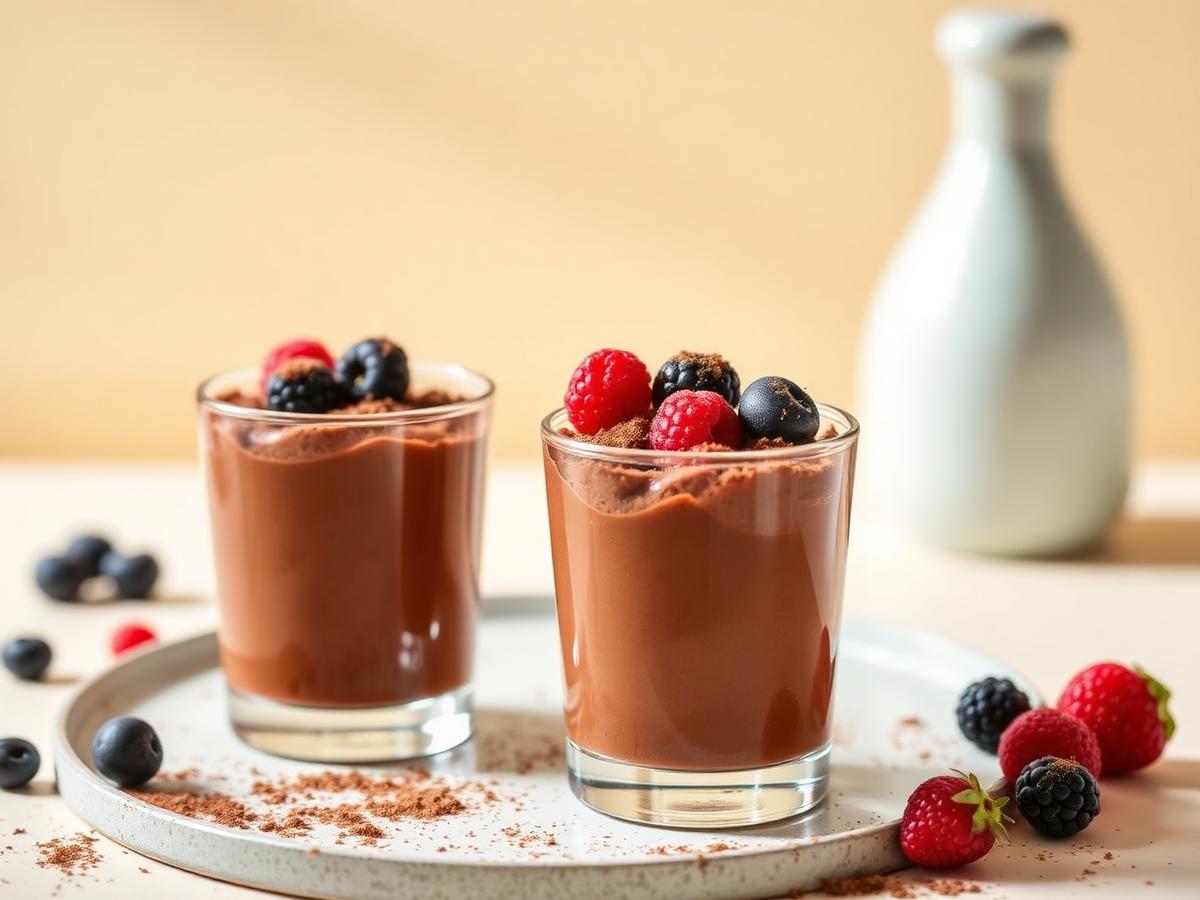 Mousse de chocolate en 15 minutos