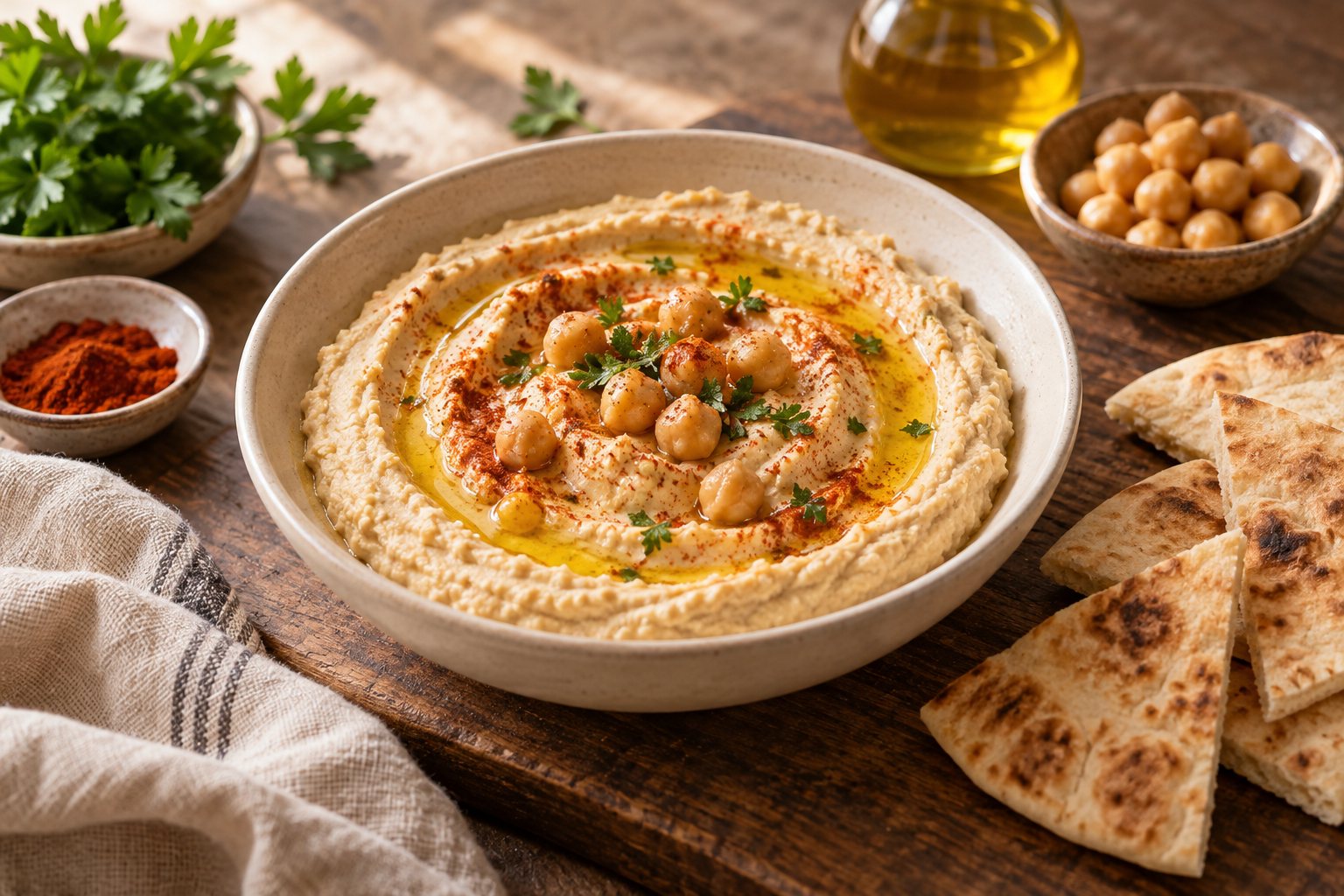 Hummus de garbanzos