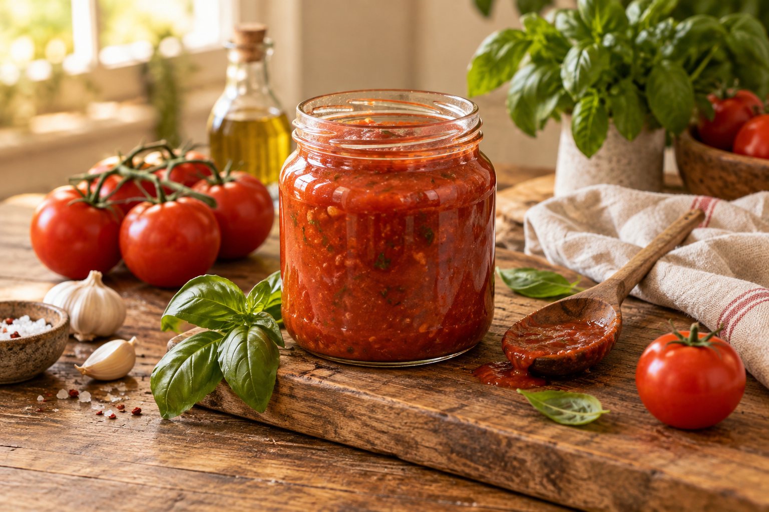 Salsa de tomate casera